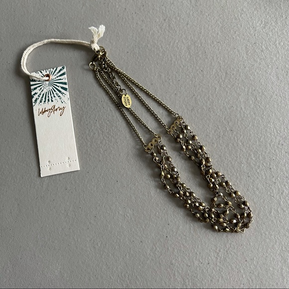 Libby Story Multi Strand Layered Short Necklace NWT - Picture 3 of 6